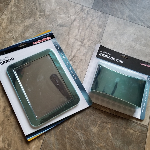 Magnetic Metalic Locker Kit - Mirror and Cup